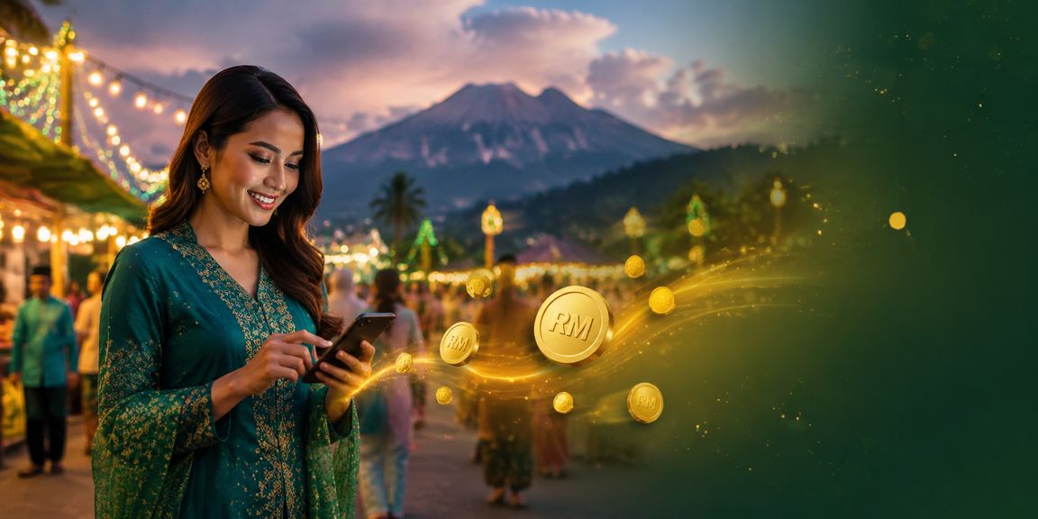 Pengguna Sabah membuat deposit Hari Raya melalui platform iscr2u